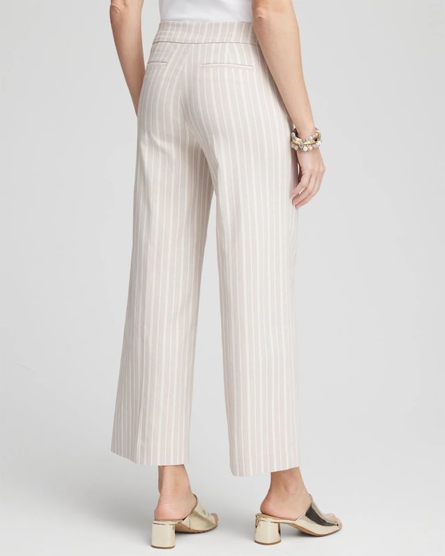 Brigitte Pinstripe Wide-Leg Pants - image 3